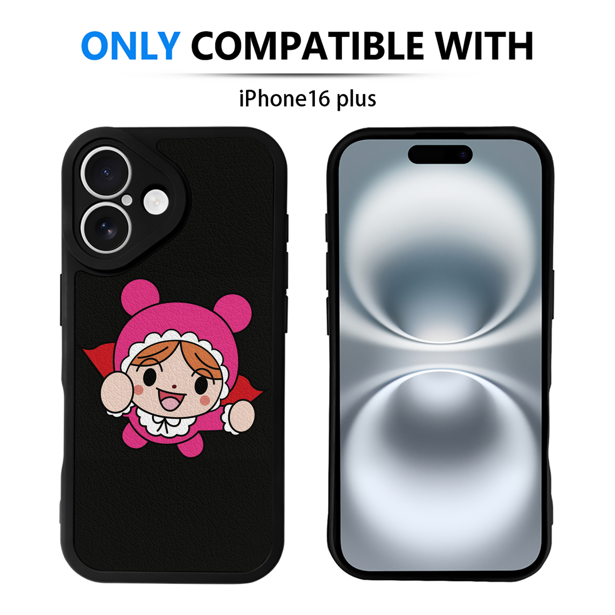 （画像用） アンパンマン Anpanman 【iPhone 16シリーズ対応】シリコンスマホケース（レザー調） 材質：シリコン
